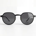 Lunettes de vue MIDNIGHT - clip on noires unisex – détail de la monture – Gango Brand
