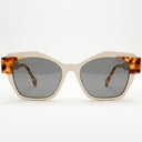 Lunettes de soleil CRYSTAL beige unisex – vue de face – Gango Brand
