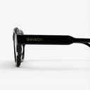 Lunettes de soleil SNOWSHADE noires unisex – vue de profil – Gango Brand