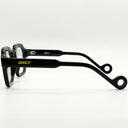 Lunettes de soleil SNOWSHADE noires unisex – détail de la monture – Gango Brand
