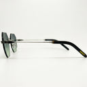 Lunettes de soleil SKY argentées femmes – vue trois quarts – Gango Brand