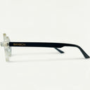 Lunettes de vue GLACIERA transparentes unisex – vue trois quarts – Gango Brand