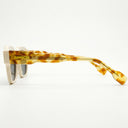 Lunettes de soleil CRYSTAL beige unisex – vue trois quarts – Gango Brand