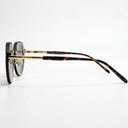 Lunettes de soleil MIDNIGHT BROWN - clip on marron unisex – vue trois quarts – Gango Brand