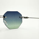 Lunettes de soleil SKY argentées femmes – vue de profil – Gango Brand