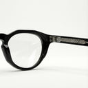 Lunettes de soleil VALE noires unisex – vue de profil – Gango Brand