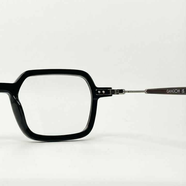 Lunettes de vue ECLIPS noires unisex – vue de profil – Gango Brand