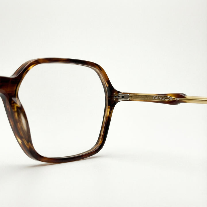 Lunettes de vue GLIM marron unisex – vue de profil – Gango Brand