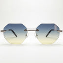 Lunettes de soleil SKY argentées femmes – vue de face – Gango Brand