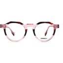 Lunettes de soleil BLUSH roses femmes – vue trois quarts – Gango Brand