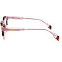 Lunettes de soleil BLUSH roses femmes – détail de la monture – Gango Brand