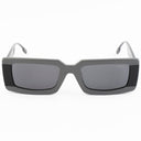 Lunettes de soleil GRIT noires unisex – vue de face – Gango Brand