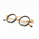Lunettes de soleil ARO dorées unisex – vue arrière – Gango Brand
