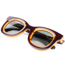 Lunettes de soleil PULSE marron unisex – vue trois quarts – Gango Brand