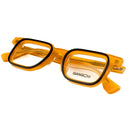 Lunettes de soleil MIGOLD dorées unisex – vue de profil – Gango Brand