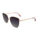 Lunettes de soleil ASHEN dorées femmes – détail de la monture – Gango Brand