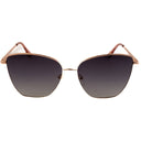 Lunettes de soleil ASHEN dorées femmes – vue de face – Gango Brand