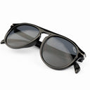 Lunettes de soleil SHADY noires unisex – vue trois quarts – Gango Brand
