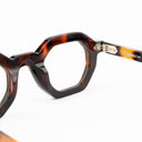 Lunettes de soleil DAWN marron unisex – vue trois quarts – Gango Brand