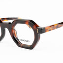 Lunettes de soleil DAWN marron unisex – détail de la monture – Gango Brand