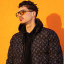 Lunettes de soleil AMBER noires homme – vue de profil – Gango Brand