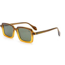 Lunettes de soleil HAZEL GOLD dorées unisex – vue de face – Gango Brand