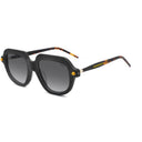 Lunettes de soleil LUX noires unisex – vue de profil – Gango Brand
