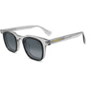 Lunettes de soleil MOSS grises unisex – vue de profil – Gango Brand