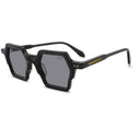 Lunettes de soleil S-INK noires unisex – vue de profil – Gango Brand