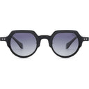 Lunettes de soleil B-FROSTY noires unisex – vue de face – Gango Brand