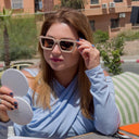 Lunettes de soleil SABLE marron femmes – vue de face – Gango Brand