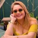 Lunettes de soleil ZEPHYR dorées unisex – détail de la monture – Gango Brand