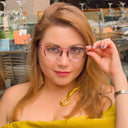 Lunettes de soleil BLUSH roses femmes – vue de face – Gango Brand