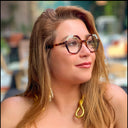 Lunettes de soleil SLATE marron femmes – vue de face – Gango Brand