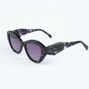 Lunettes de soleil JET violettes femmes – détail de la monture – Gango Brand