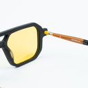 Lunettes de soleil AMBER noires homme – vue arrière – Gango Brand