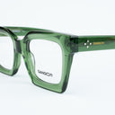 Lunettes de soleil OLIVE vertes femmes – vue trois quarts – Gango Brand