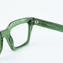Lunettes de soleil OLIVE vertes femmes – détail de la monture – Gango Brand