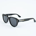 Lunettes de soleil NOIR noires unisex – détail de la monture – Gango Brand