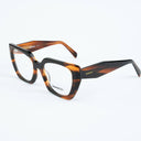 Lunettes de soleil AURA marron femmes – détail de la monture – Gango Brand