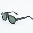 Lunettes de soleil FROSTBITE noires unisex – vue de profil – Gango Brand