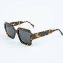 Lunettes de soleil FLAME marron unisex – détail de la monture – Gango Brand