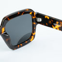 Lunettes de soleil FLAME marron unisex – vue de profil – Gango Brand