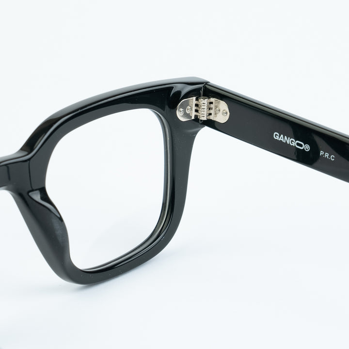 Lunettes de soleil NAT noires unisex – vue trois quarts – Gango Brand
