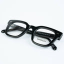 Lunettes de soleil NAT noires unisex – vue de profil – Gango Brand