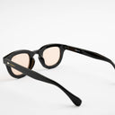 Lunettes de soleil SHINY noires unisex – vue trois quarts – Gango Brand