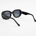 Lunettes de soleil TOPAZ noires femmes – vue trois quarts – Gango Brand