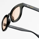 Lunettes de soleil SHINY noires unisex – vue de profil – Gango Brand