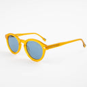 Lunettes de soleil CITRINE jaunes unisex – détail de la monture – Gango Brand