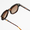 Lunettes de soleil COPPER marron femmes – détail de la monture – Gango Brand
